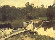 Levitan, Isaak At the Shallow Sweden oil painting artist